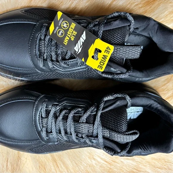 NEW Avia AVI-CANYON SR Black Men's 8.5 WIDE (4E) Non Slip Resistant Work Shoe - Picture 5 of 11